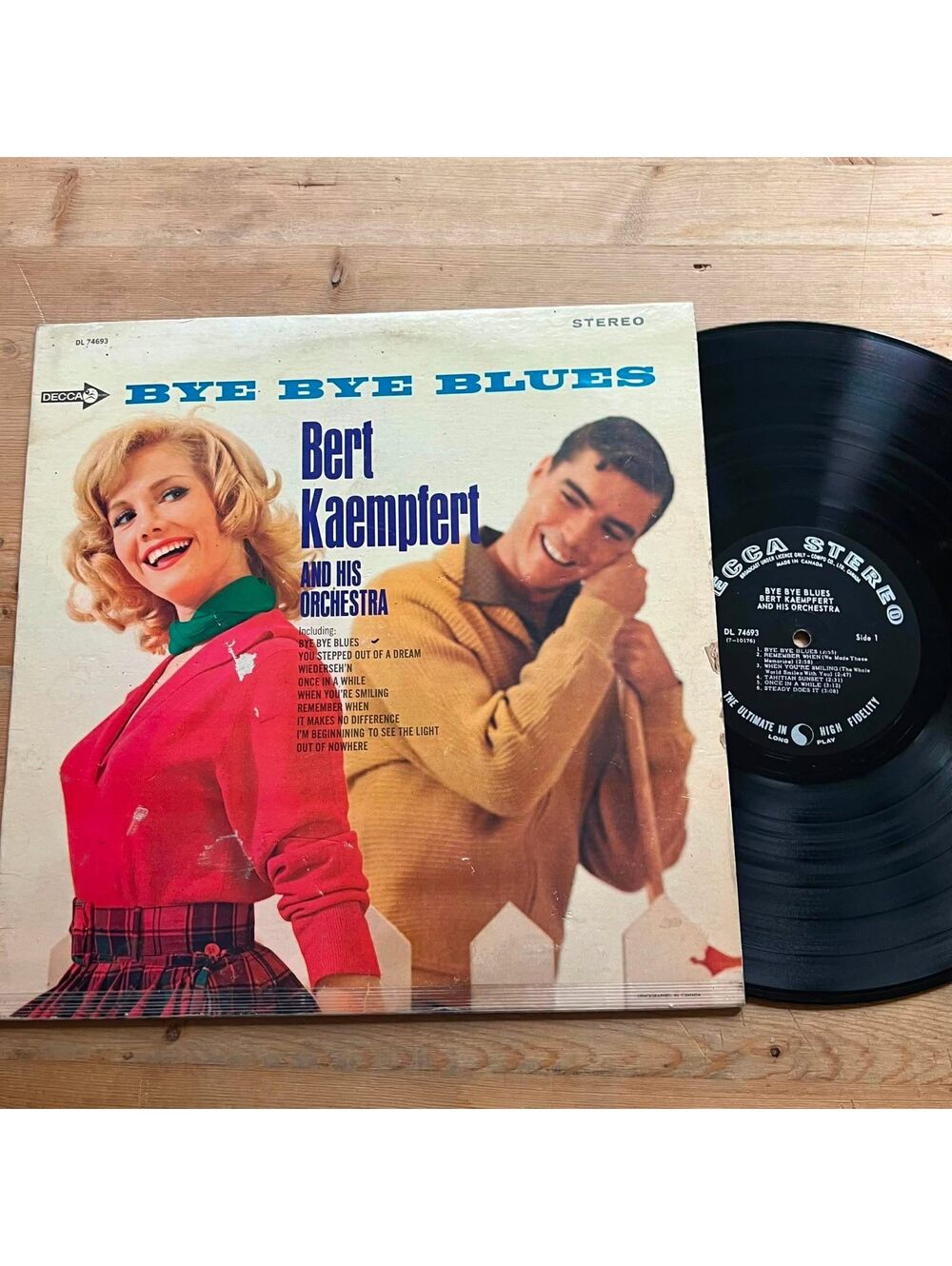 Bert Kaempfert and his Orhestra - Bye Bye Blues 33rpm VG+ VR26